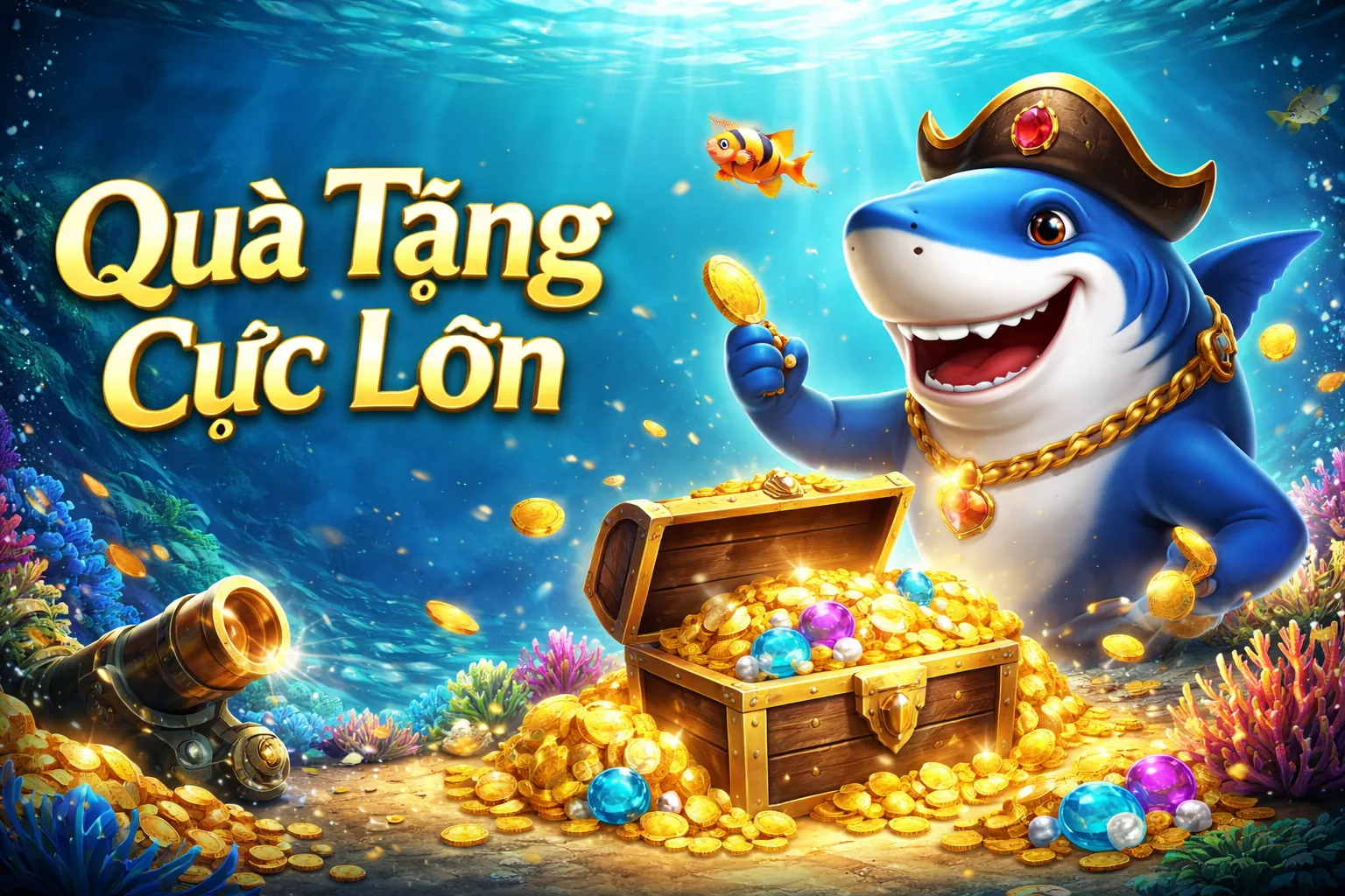 Hình ảnh chính game bắn cá King888 Slot với tỷ lệ thắng cao